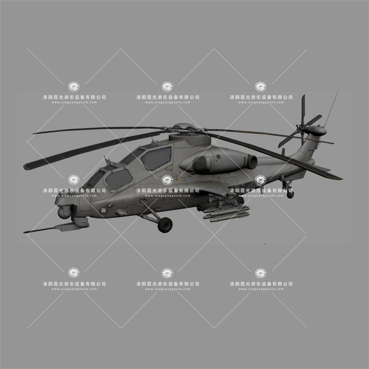 岷县武装直升机3D模型